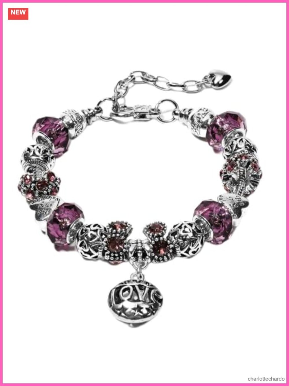 Silver Plated Cuff Bangle Charm Bracelet Adjustable Snake Chain for Women
